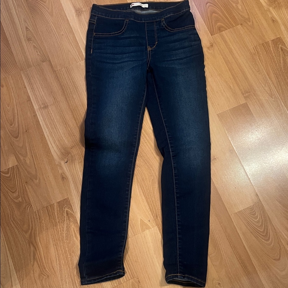 Levi jeggings  Dark blue size 12 pull on